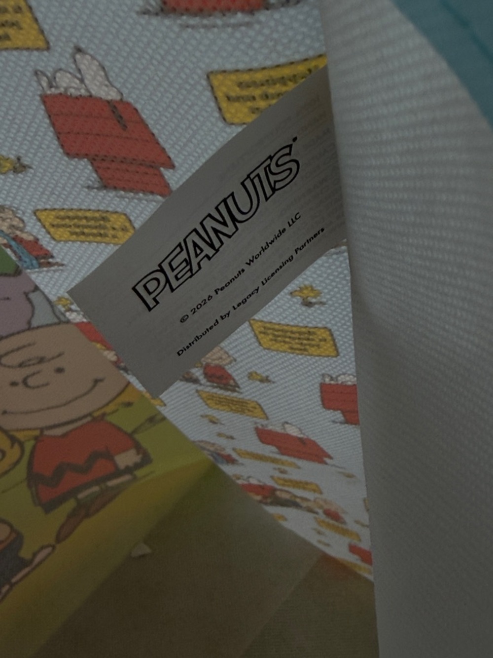 Peanuts Happiness Is Being One Of The Gang Reuseable Tote Bag Snoopy Woodstock - Picture 8 of 8